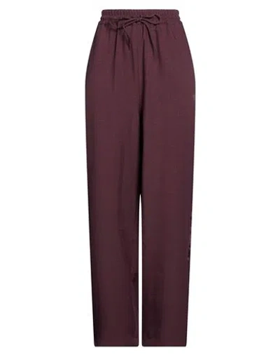Y-3 Woman Pants Chocolate Brown Size L Recycled Polyester