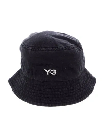 Pre-owned Y-3 Women's Cotton Bucket Hat In Black