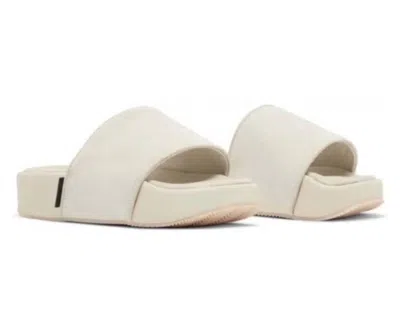 Y-3 Women's Orbit Slide Sandal In Grey Brown In White