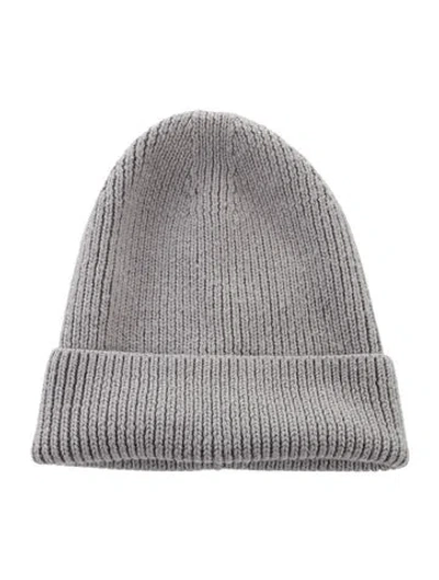 Pre-owned Y-3 Womens' Wool Beanie In Gray