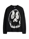 Y-3 Wool Blend Crew Neck Sweater Graphic In Multi