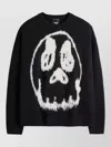 Y-3 Wool Blend Crew Neck Sweater Graphic In Multi