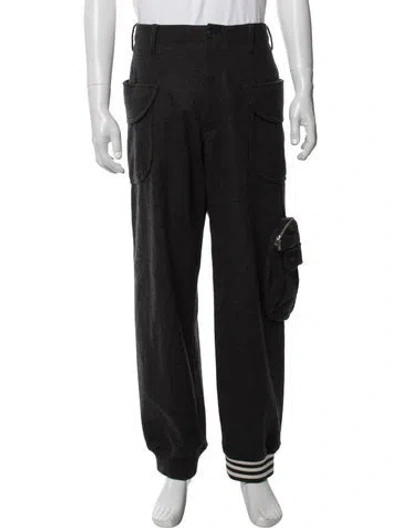 Pre-owned Y-3 Wool Cargo Pants In Black