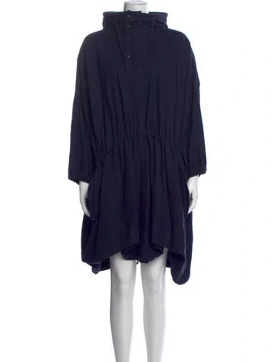 Pre-owned Y-3 Wool Mini Dress In Blue