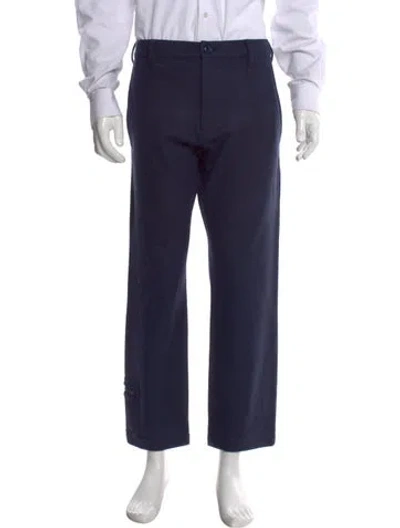 Pre-owned Y-3 Wool Pants In Blue