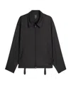 Y-3 Two-way Zip Polyester Jacket In Black