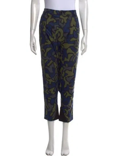 Pre-owned Y-3 Wool Wide Leg Pants In Multicolor