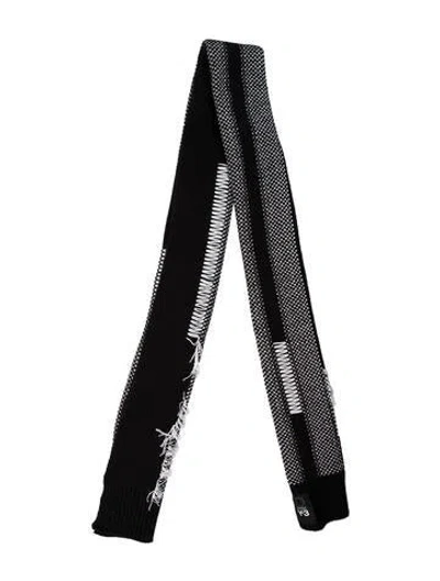 Pre-owned Y-3 X Adidas Acrylic Printed Scarf In Multi
