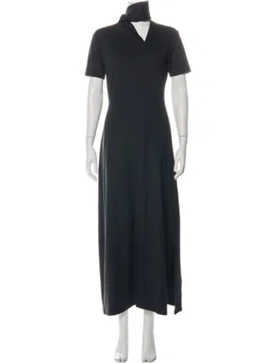 Pre-owned Y-3 X Adidas Asymmetrical Long Dress In Black