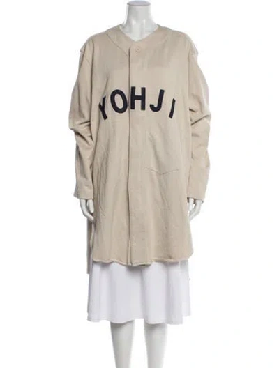 Pre-owned Y-3 X Adidas Colorblock Pattern Coat In Neutral
