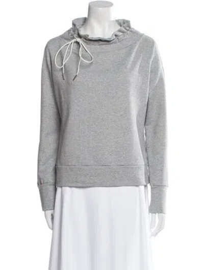 Pre-owned Y-3 X Adidas Cowl Neck Long Sleeve Sweatshirt In Gray