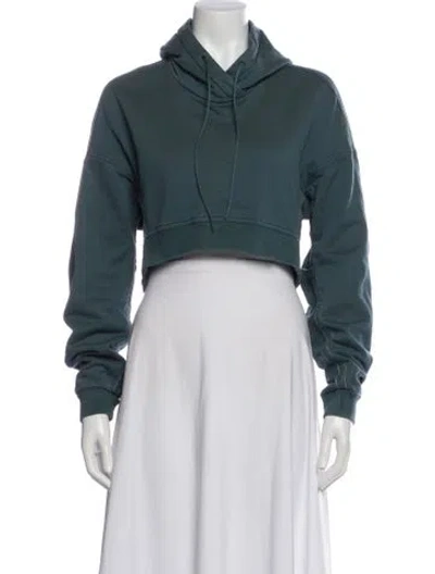 Pre-owned Y-3 X Adidas Crew Neck Long Sleeve Hoodie In Blue