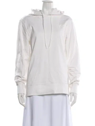 Pre-owned Y-3 X Adidas Crew Neck Long Sleeve Hoodie In White