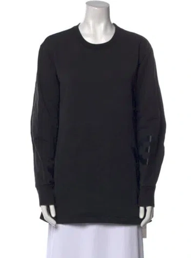 Pre-owned Y-3 X Adidas Crew Neck Long Sleeve Sweatshirt In Black
