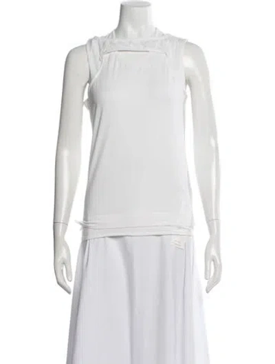 Pre-owned Y-3 X Adidas Crew Neck Sleeveless Top In White
