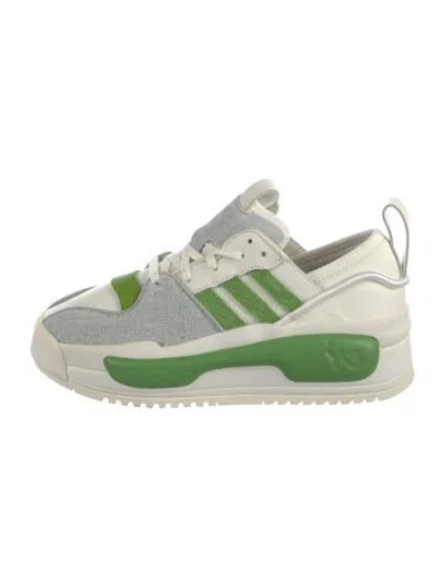 Pre-owned Y-3 X Adidas Leather Colorblock Pattern Athletic Sneakers W/ Tags In Multi