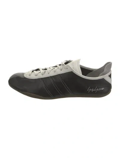 Pre-owned Y-3 X Adidas Leather Sneakers In Black