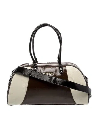 Pre-owned Y-3 X Adidas Leather Weekender Bag