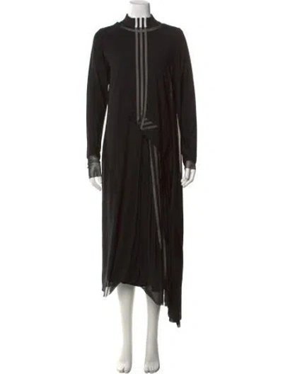 Pre-owned Y-3 X Adidas Mock Neck Long Dress In Black