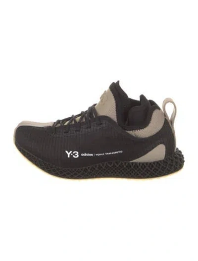 Pre-owned Y-3 X Adidas Neoprene Colorblock Pattern Athletic Sneakers W/ Tags In Neutral