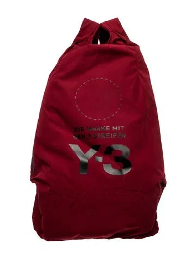 Pre-owned Y-3 X Adidas Nylon Backpack In Red