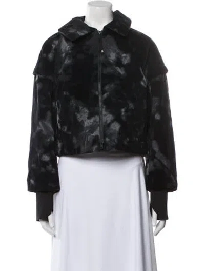 Pre-owned Y-3 X Adidas Printed Faux Fur Jacket W/ Tags In Black