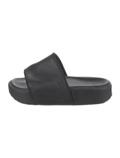 Pre-owned Y-3 X Adidas Rubber Slides In Black
