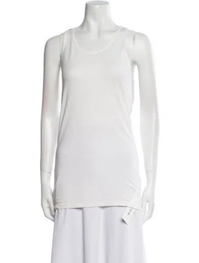 Pre-owned Y-3 X Adidas Scoop Neck Sleeveless Top In White