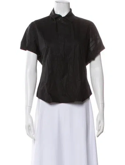 Pre-owned Y-3 X Adidas Short Sleeve Blouse In Black