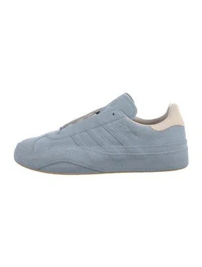 Pre-owned Y-3 X Adidas Suede Athletic Sneakers In Blue