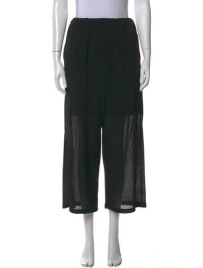 Pre-owned Y-3 X Adidas Wide Leg Pants In Black
