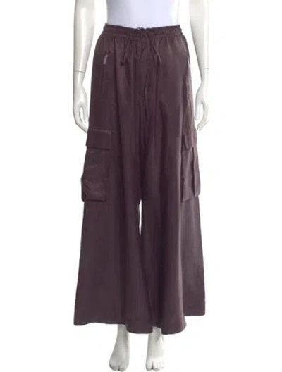 Pre-owned Y-3 X Adidas Wide Leg Pants In Purple