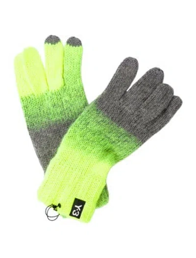 Pre-owned Y-3 X Adidas Women's Polyacrylic Gloves  W/tags In Green