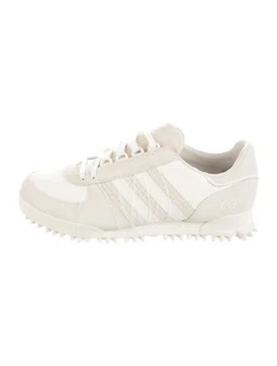 Pre-owned Y-3 X Adidas Y-3 Marathon Tr Athletic Sneakers In White