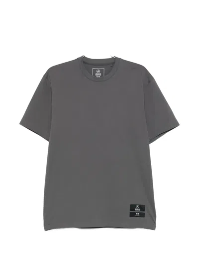 Y-3 X Amg Petronas F1 Team Logo T-shirt In Gray