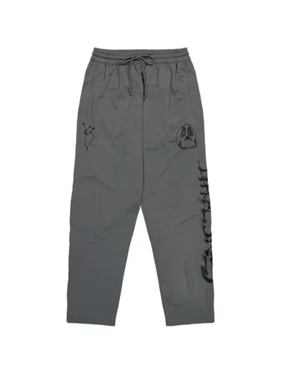 Y-3 X Chito Skull-print Track Pants In Gray