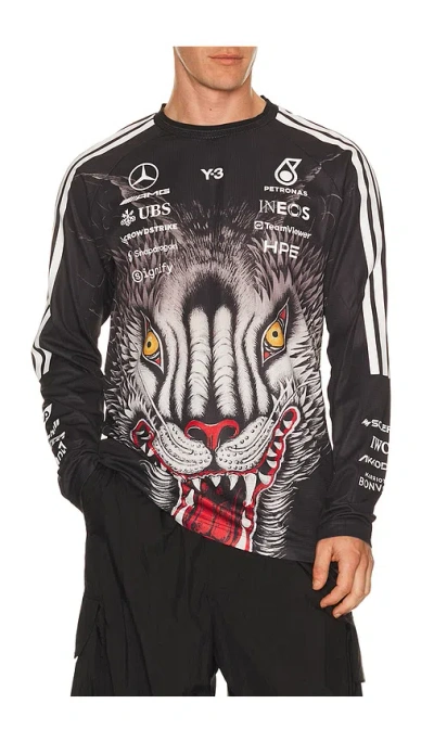 Y-3 X F1 Drvr Jersey In Black