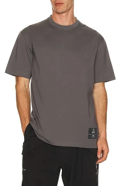 Y-3 X Amg Petronas F1 Team Logo T-shirt In Gray