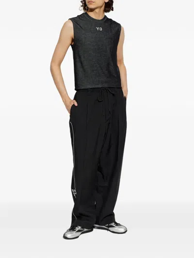 Y-3 X Mercedes Amg Petronas Logo-print Tank Top In Gray