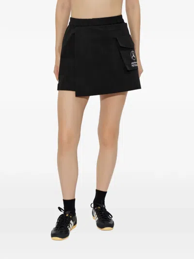 Y-3 X Mercedes Logo-print Shorts In Black