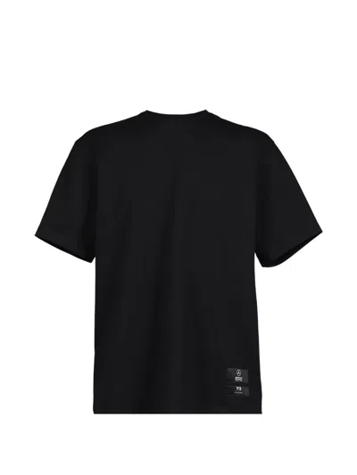 Y-3 X Mercedes Logo-print T-shirt In Black