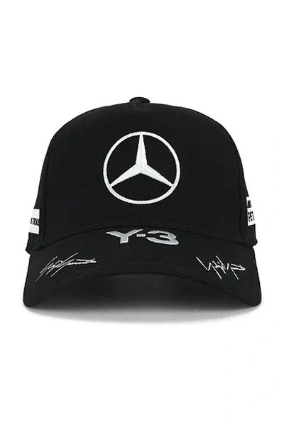 Y-3 X Mercedes Race Cap In Black