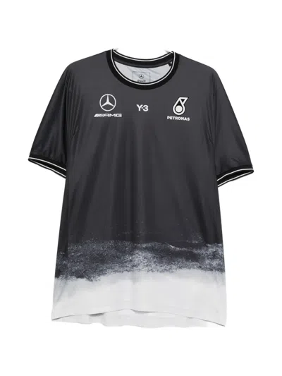 Y-3 X Mercedes-amg Petronas F1 Short-sleeve T-shirt In Black