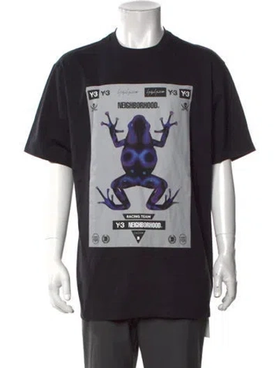 Pre-owned Y-3 X Neighborhood Graphic Print T-shirt W/ Tags In Black