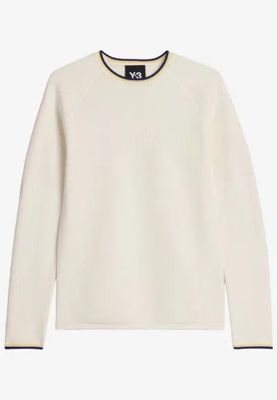 Y-3 X Wales Bonner Crewneck T-shirt In White