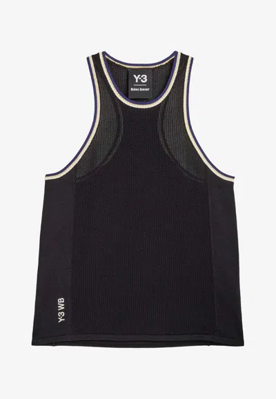 Y-3 X Wales Bonner Knit Tank Top In Black