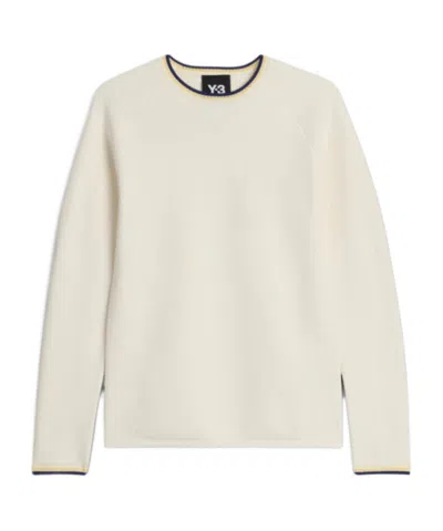 Y-3 X Wales Bonner Raglan-sleeve Sweater In Neutral