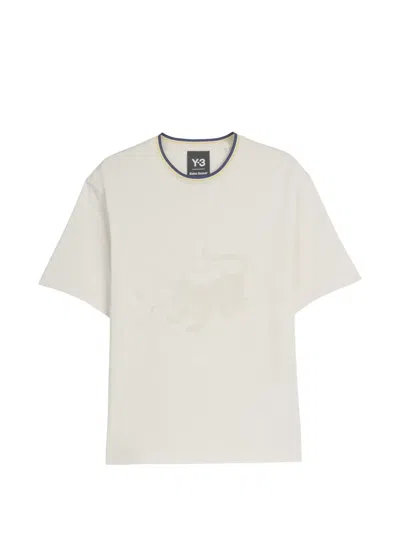 Y-3 X Wales Bonner Tiger-print Ringer T-shirt In White