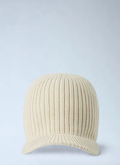 Y-3 X Wb Ribbed Knit Beanie In Beige