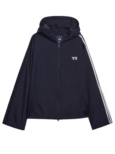 Y-3 3 Stripes Sports Jacket In Blue